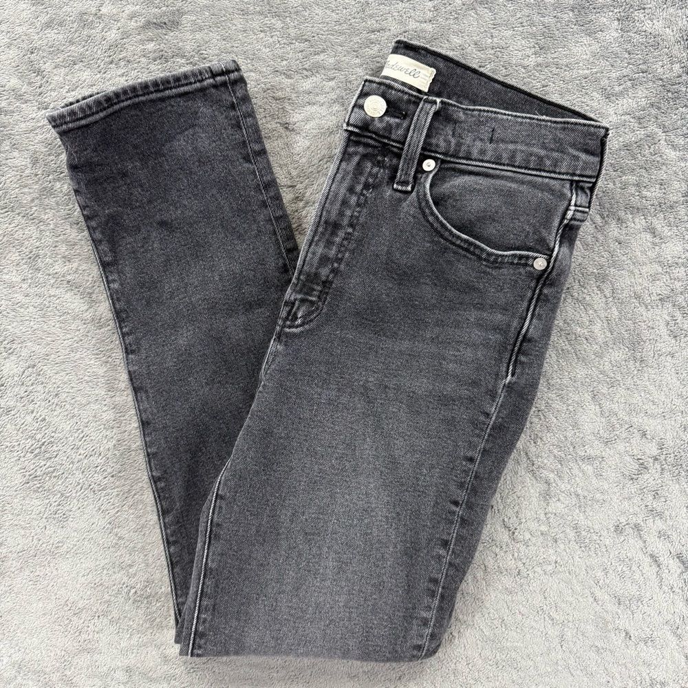 Madewell The Perfect Vintage Jean Black Wash Straight Leg 26